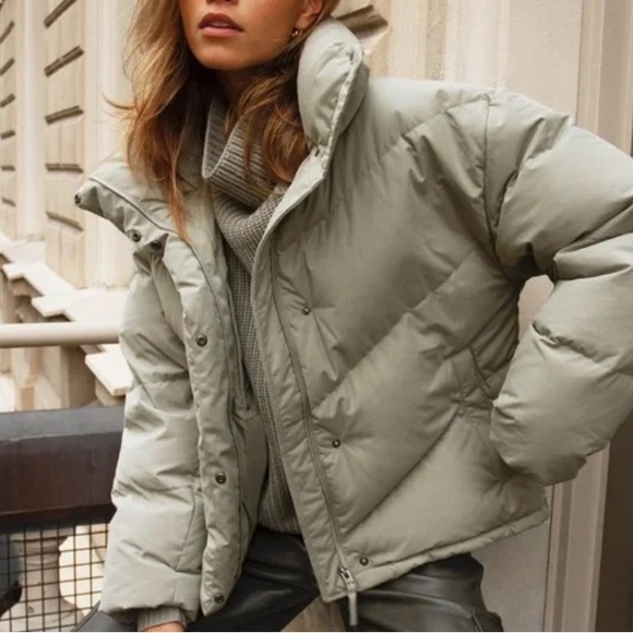 Wilfred Cloud Puff Jacket - Light Gray - Picture 2 of 8